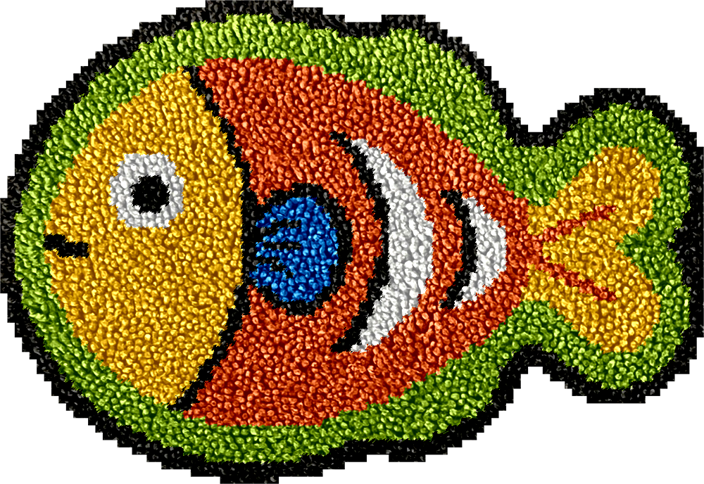 Peces Vivos - Kits de Gancho para Alfombras para Principiantes
