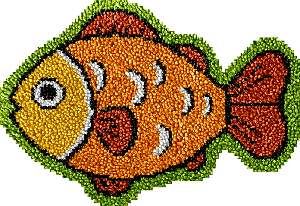 Peces Vivos - Kits de Gancho para Alfombras para Principiantes