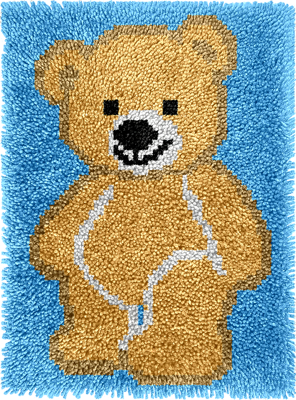 Adorable Ours - Kits de crochet pour tapis pour débutants