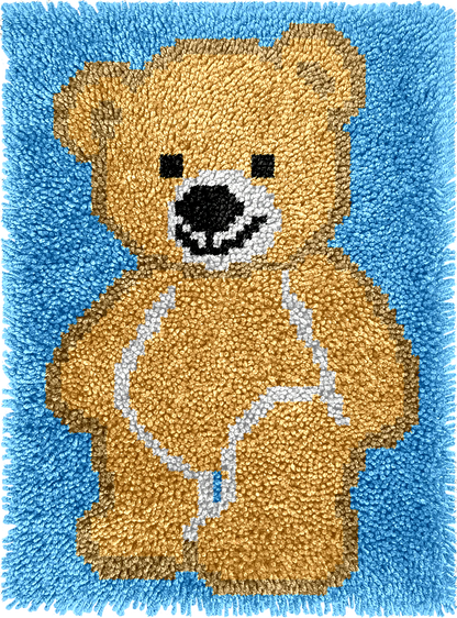 Adorable Ours - Kits de crochet pour tapis pour débutants
