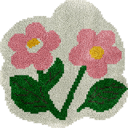 Kit de tapis à crochets « Belle Fleur »