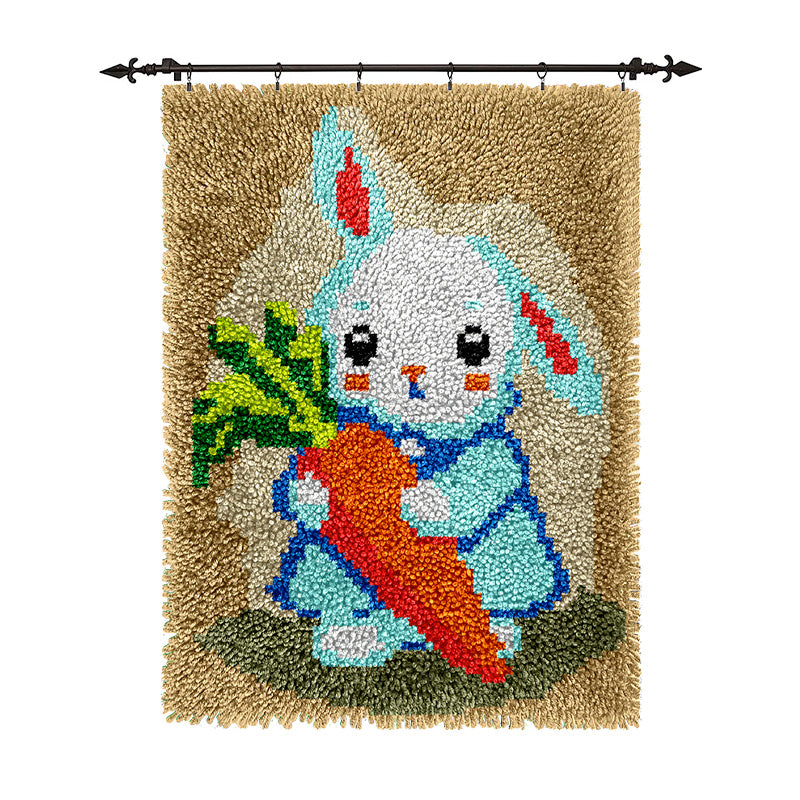 Rabbit DIY Rug Latch Hook Kits for Beginners