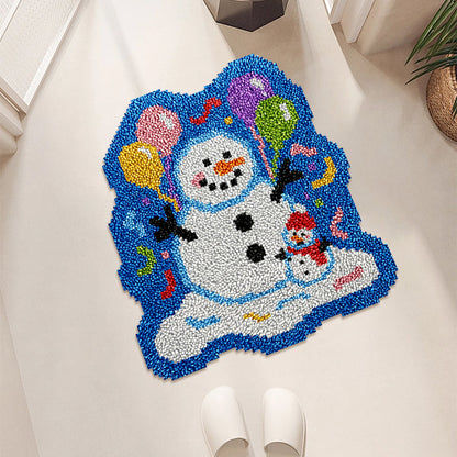Snowman - Latch Hook Rug Kit