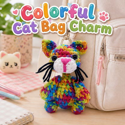 Colorful Cat Crochet Kit