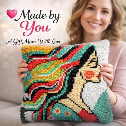 Dearest Mom Latch Hook Pillow Kit