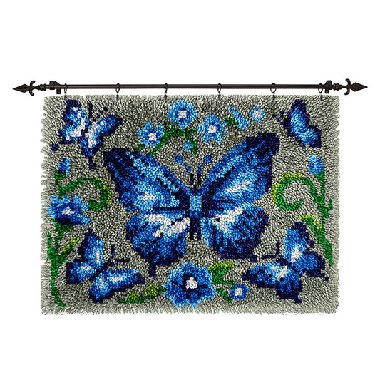 Magical Butterfly- Latch Hook Rug Kit