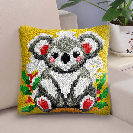 Veirousa Baby Koala Latch Hook Pillow Kit