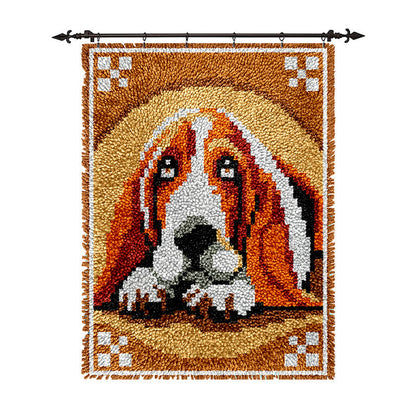 Veirousa Big Ear Lazy Dog Latch Hook Rug Kit