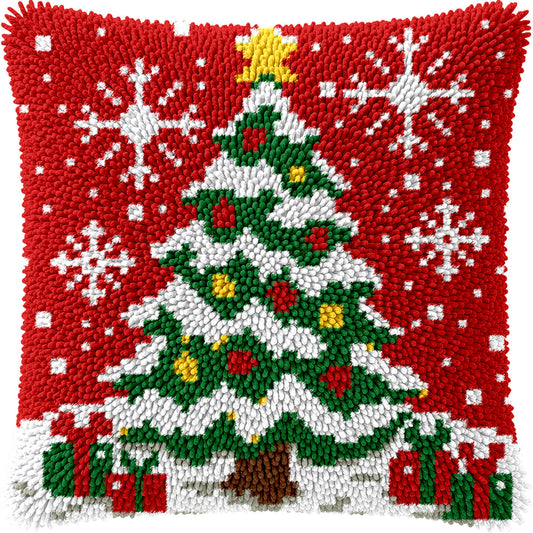 
Veirousa Christmas Tree Latch Hook Pillow Kit