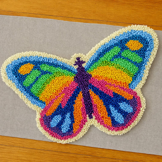 Veirousa Colorful Butterfly Latch Hook Rug Kit
