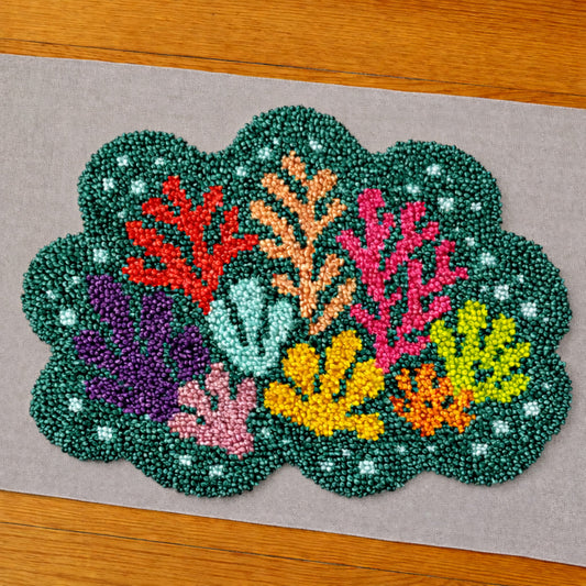 Veirousa Colorful Coral Latch Hook Rug Kit