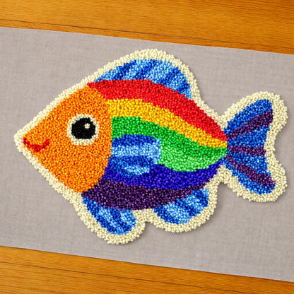 Veirousa Colorful Fish Latch Hook Rug Kit