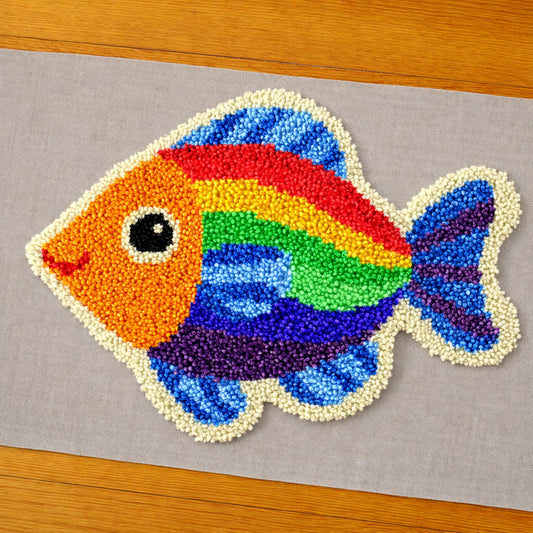 Veirousa Colorful Fish Latch Hook Rug Kit