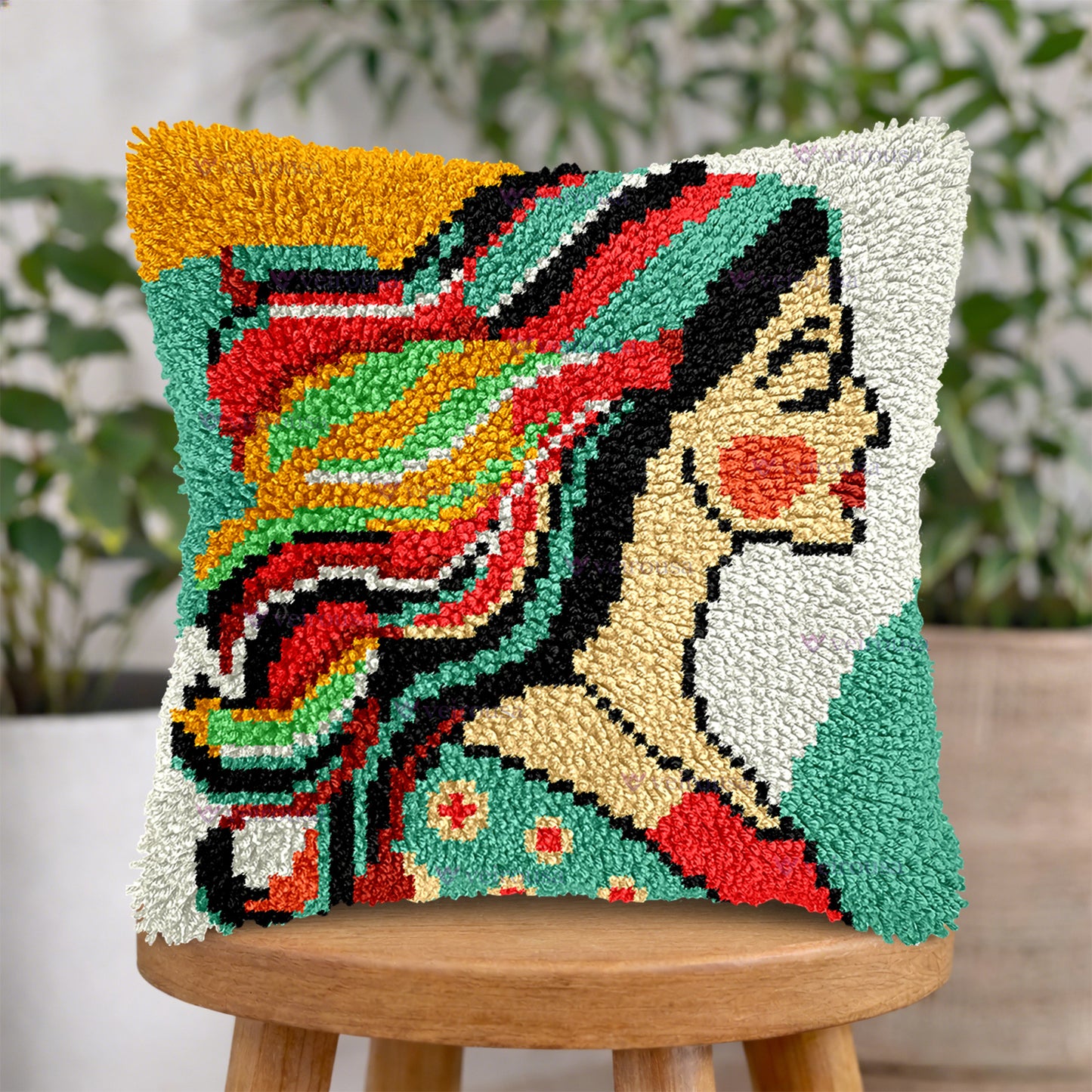 Veirousa Dearest Mom Latch Hook Pillow Kit