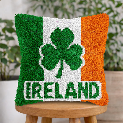 Veirousa Ireland Soccer Team Latch Hook Pillow Kit
