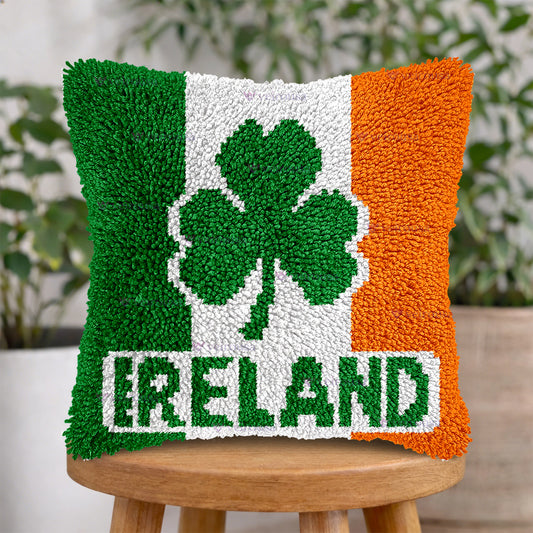 Veirousa Ireland Soccer Team Latch Hook Pillow Kit