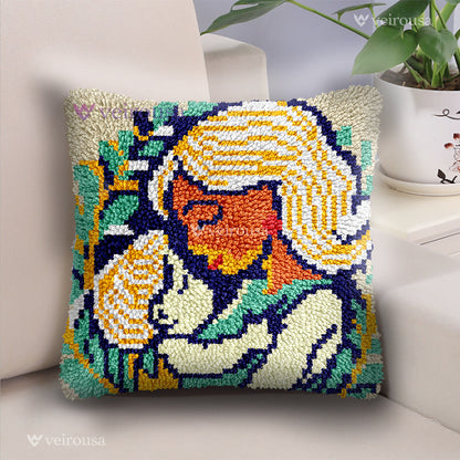 Veirousa Kind Mother Latch Hook Pillow Kit