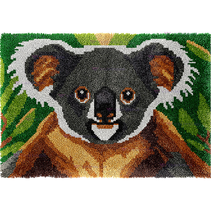 Veirousa Large Size Lovable Koala Latch Hook Rug Kit