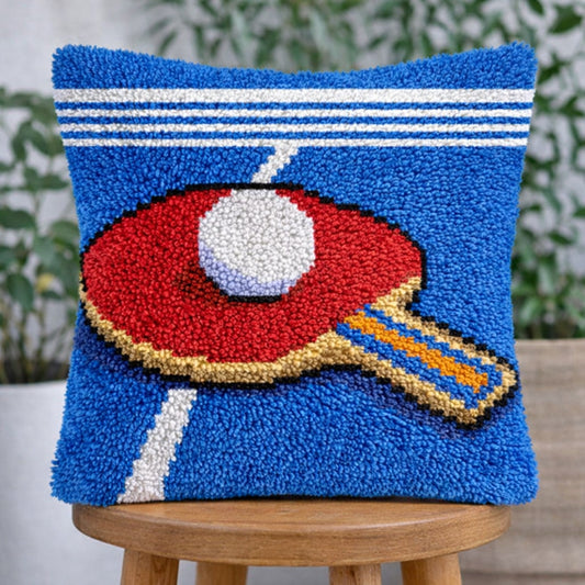Veirousa Ping Pong Latch Hook Pillow Kit