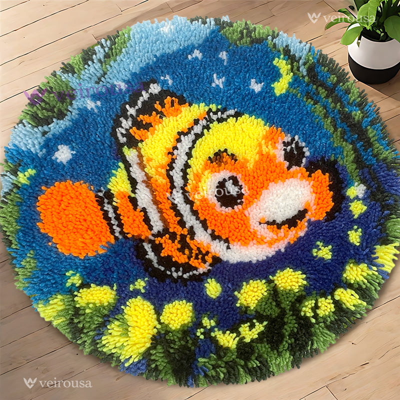 Veirousa The Clownfish's Dance Latch Hook Rug Kit
