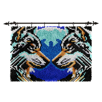Veirousa Wolf Family Latch Hook Rug Kit